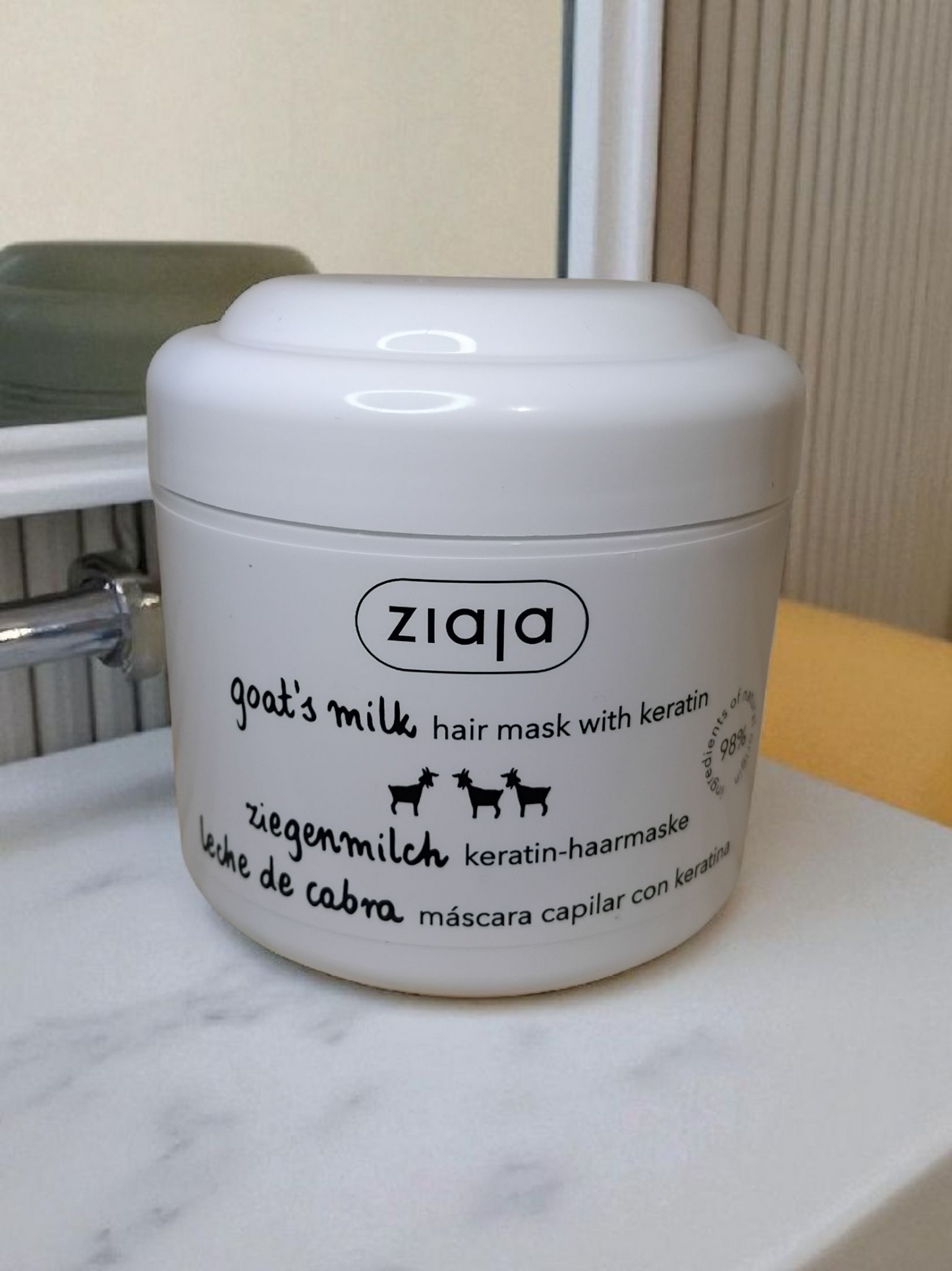 Masque Revitalisant Cheveux à la Kératine et au Lait de Chèvre