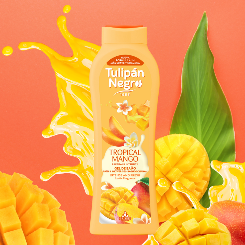 GEL DOUCHE TULIPAN NEGRO TROPICAL MANGO 650ML