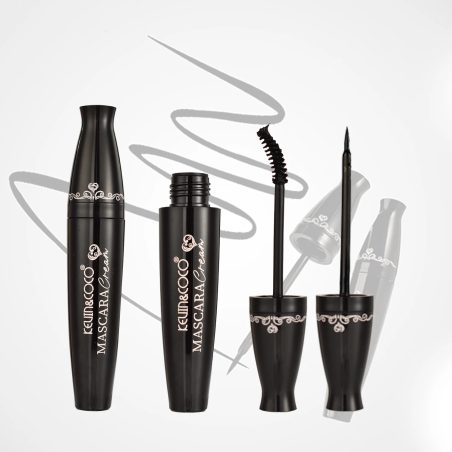 SET MASCARA & EYE LINER BLACK ULTRA KEVIN & COCO