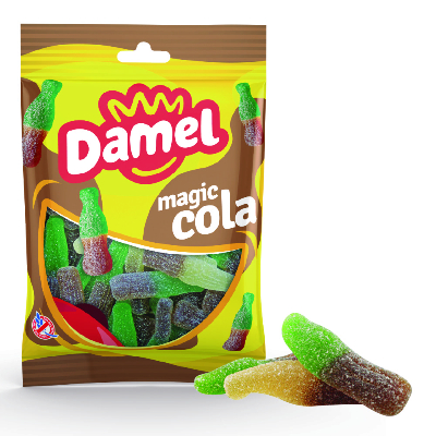 DAMEL - Bouteille Cola Acide Sachet 80gr Halal
