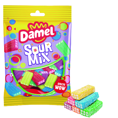 DAMEL - Sour Mix Brique couleur Sachet 80gr Halal