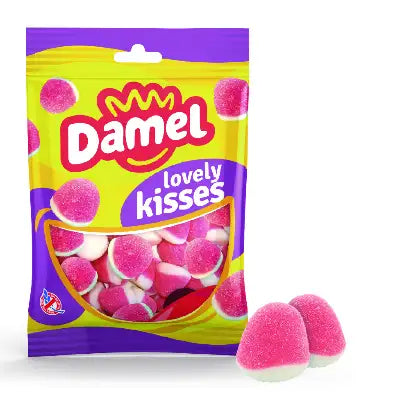 DAMEL - Bisous Fraise Sachet 80gr Halal