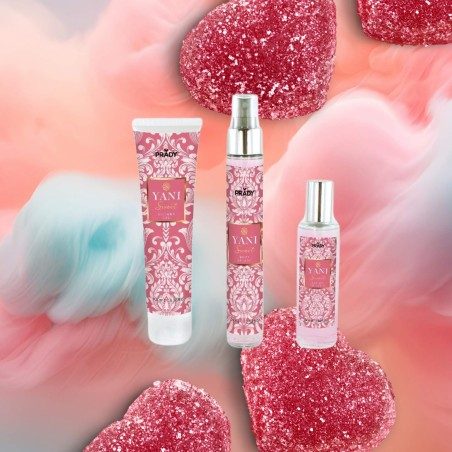 Coffret Yani Sweet Prady – Gel Douche, Body Splash, Eau de Toilette