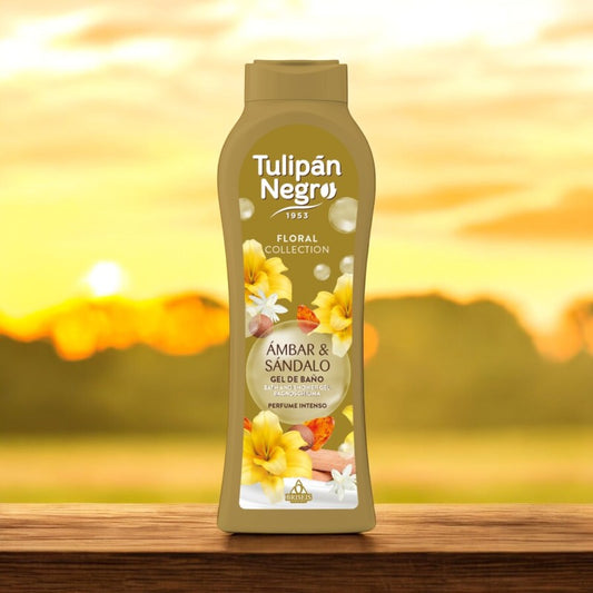GEL DOUCHE TULIPAN NEGRO AMBAR ET SANTAL 650ML