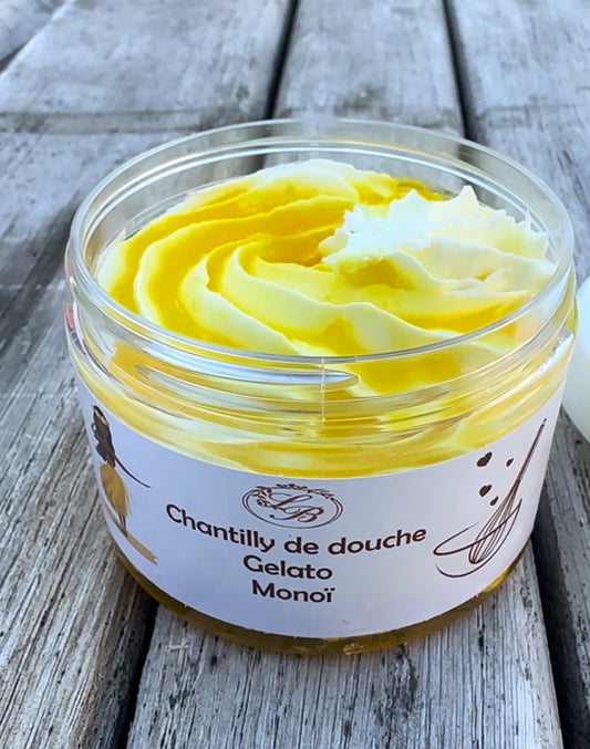 Chantilly de douche et bain 100 g Monoï et son coulis