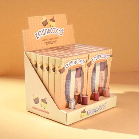 SET DE DOUBLE GLOSS CARAMEL BAKERY KEVIN & COCO